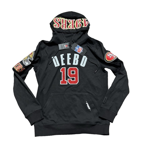 San Francisco 49ers Pro Standard Luxury Collection NFL Hoodie Men's Small Black